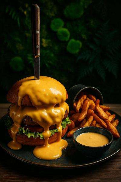 Burger de Vita Royal Cheese, cartofi Maloka si Sos de Usturoi 400/180/40g